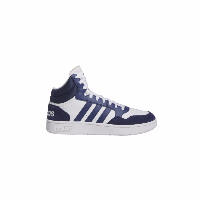 Pánska vychádzková obuv ADIDAS Hoops 3.0 Mid cloud white dark blue dark blue