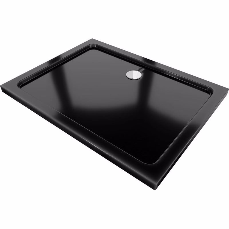 MEXEN - Flat sprchová vanička obdĺžniková slim 140 x 90, čierna 40709014