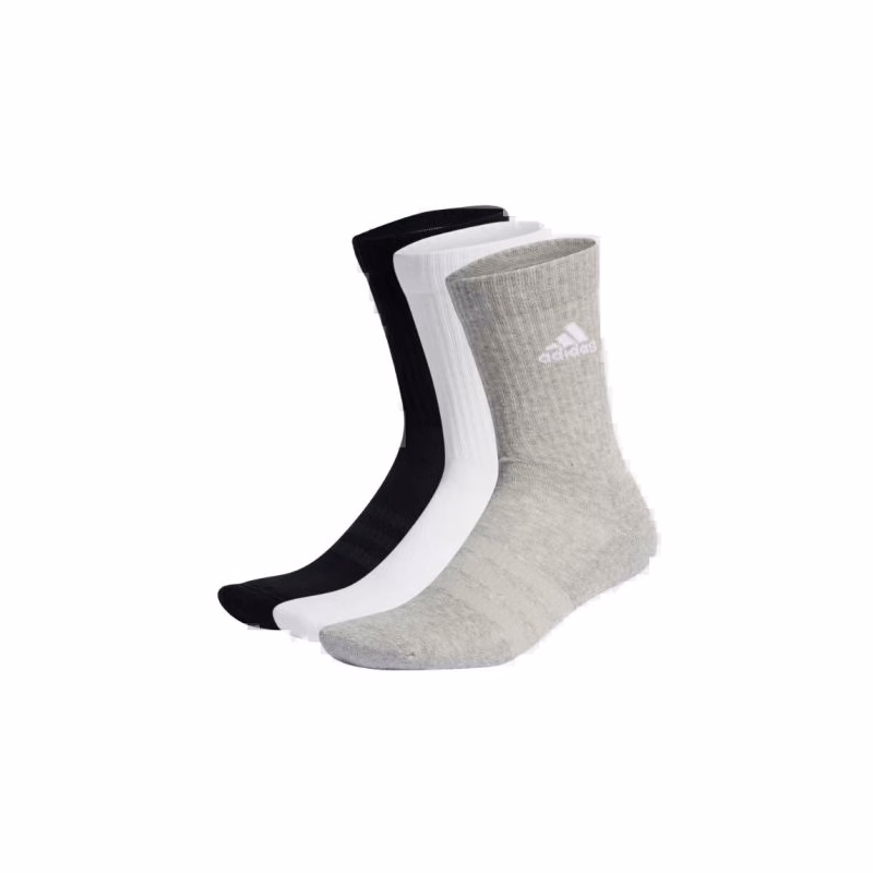 Ponožky ADIDAS 3 PACK-CUSH CRW -MGREYH WHITE BLACK