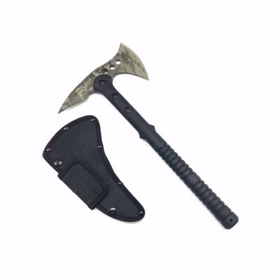 Sekera jednoručná (tomahawk), 38 cm, Maskáčová, Zelená