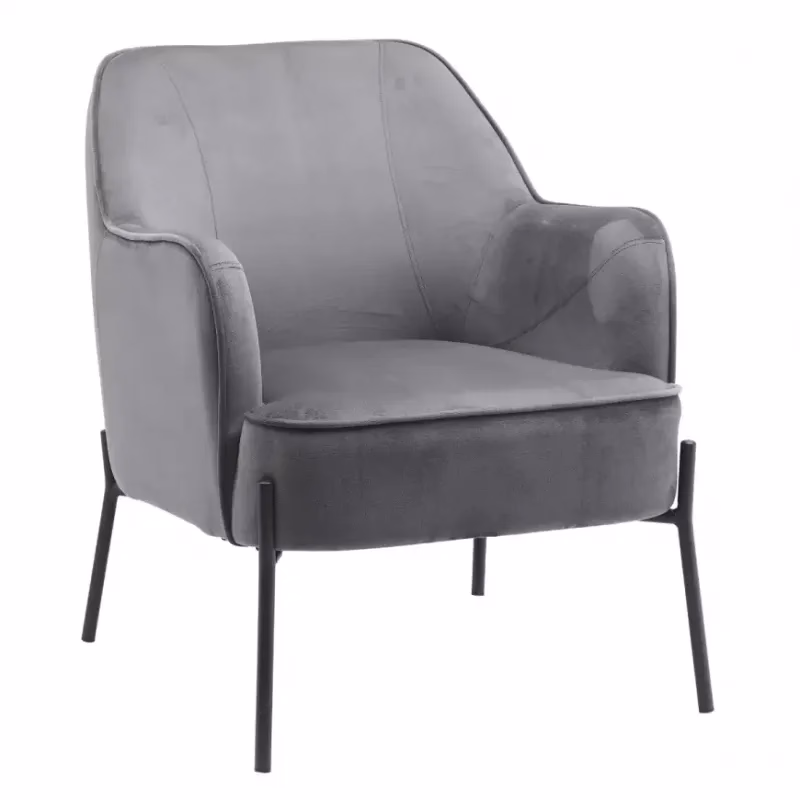 Kreslo Bob Dark Grey Velvet 13