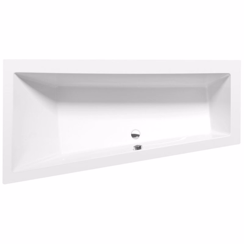 POLYSAN - ANDRA L asymetrická vaňa 170x90x45cm, biela 81111