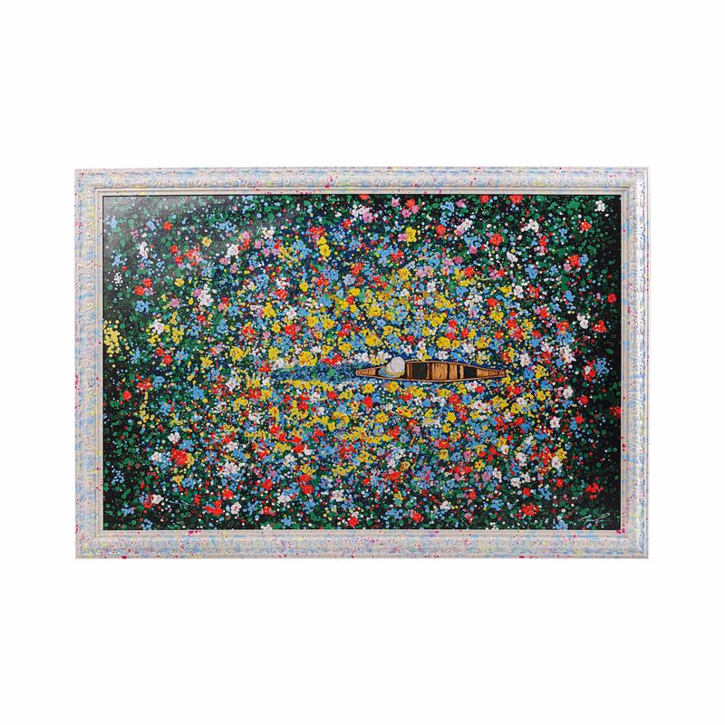 Floating Flower Market obraz v ráme 150x100 cm