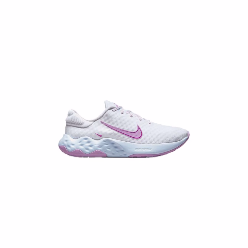 Dámska športová obuv (tréningová) NIKE Renew Ride 3 white blue tint vivid purple rush fuchsia