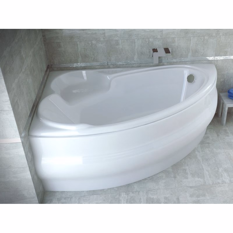 BESCO - Asymetrická vaňa FINEZJA NOVA - Nožičky k vani - Bez nožičiek, Rozmer vane - 170 × 110 cm, Spôsob prevedenia - Ľavé VANFINN170L