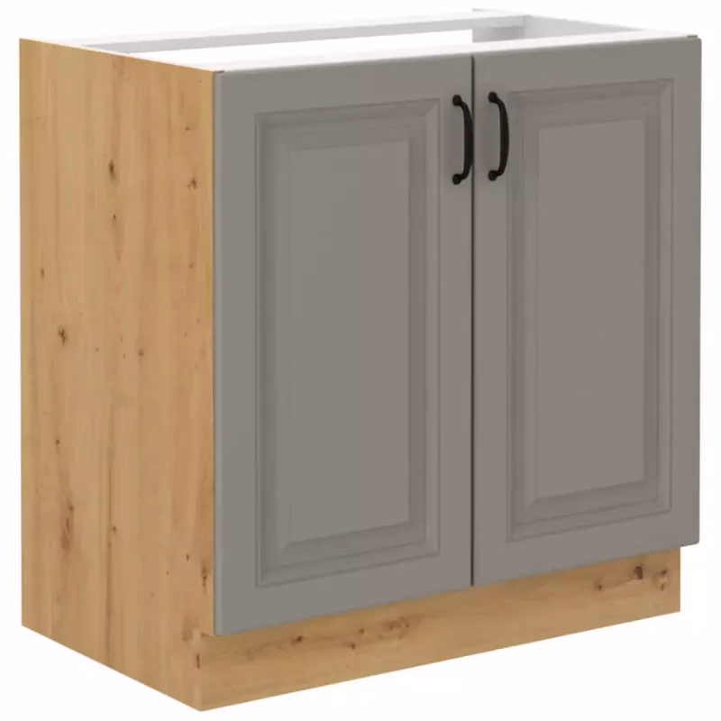 Kuchynská skrinka Stilo claygrey/artisan 80zl 2f bb