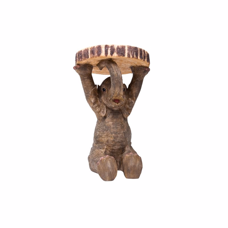 Animal príručný stolík slon sivý Ø35 cm