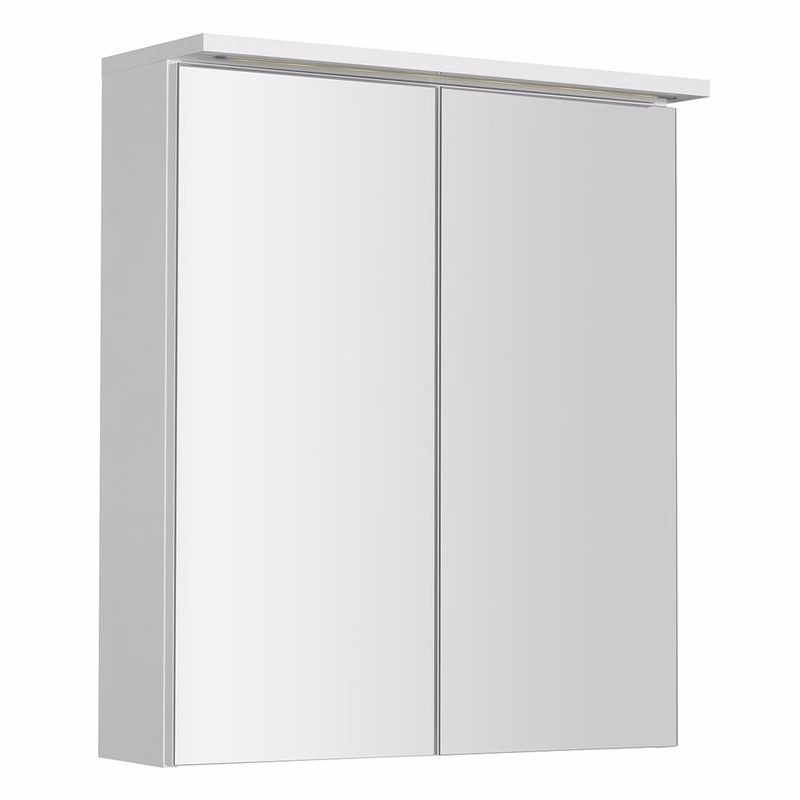 AQUALINE - KAWA STRIP Galérka s LED osvetlením 60x70x22cm, biela WGL60S