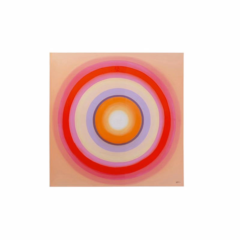 Tendency Circle obraz ružový 120x120 cm