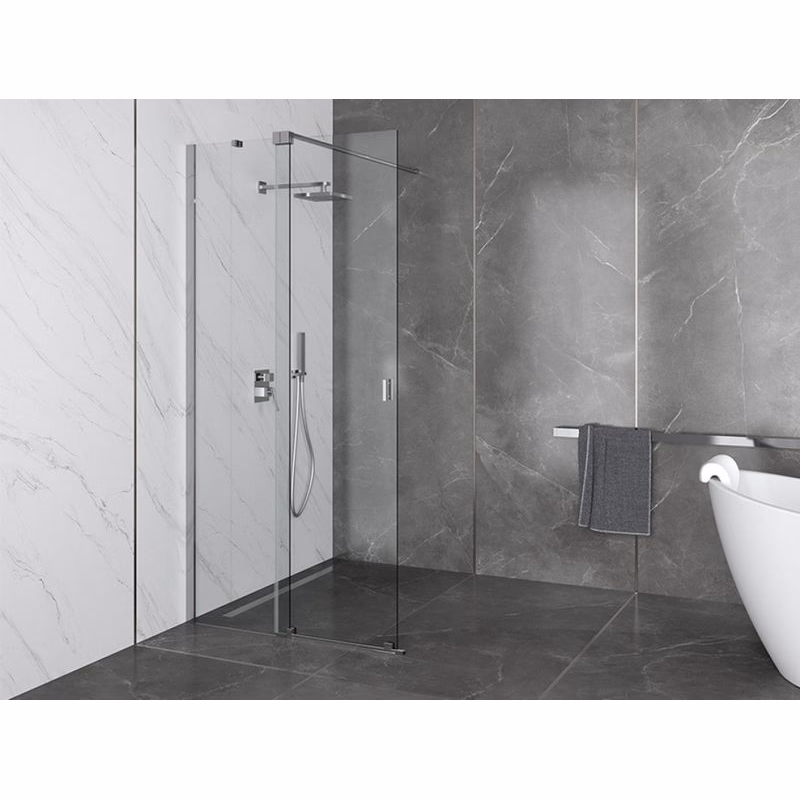 BESCO - Walk-in sprchovací kút VAYO - Farba rámu zásteny - Hliník chróm, Rozmer A - 100, Rozmer C - 200, Smer zatváranie - Univerzálny Ľavé / Pravé, Výplň - Číre bezpečnostné sklo - 8 mm BCVAYO100CC