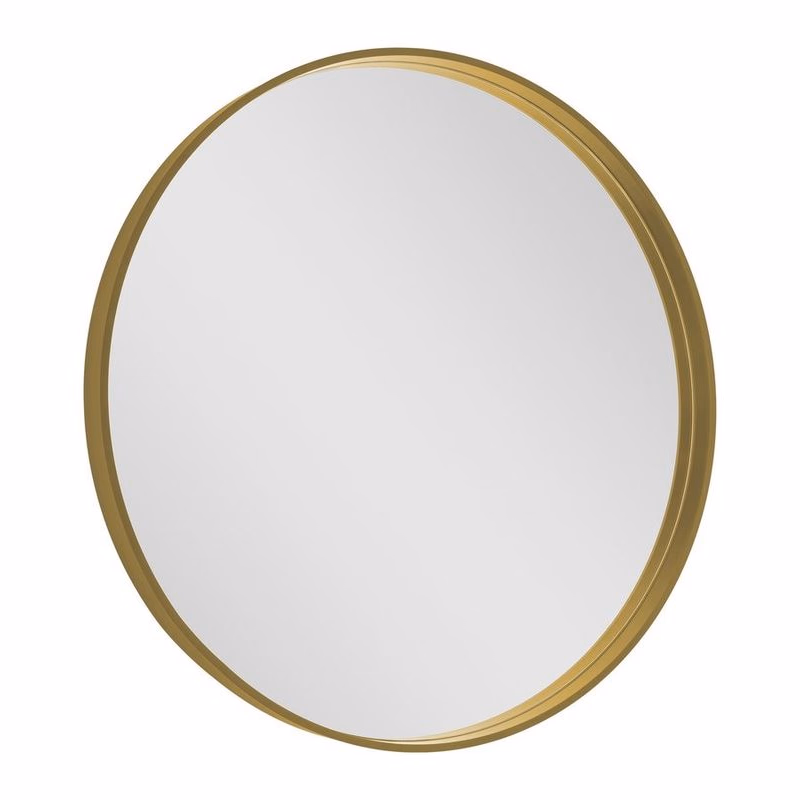 SAPHO - NOTION guľaté zrkadlo v ráme, ø 70cm, zlatá mat NT700G