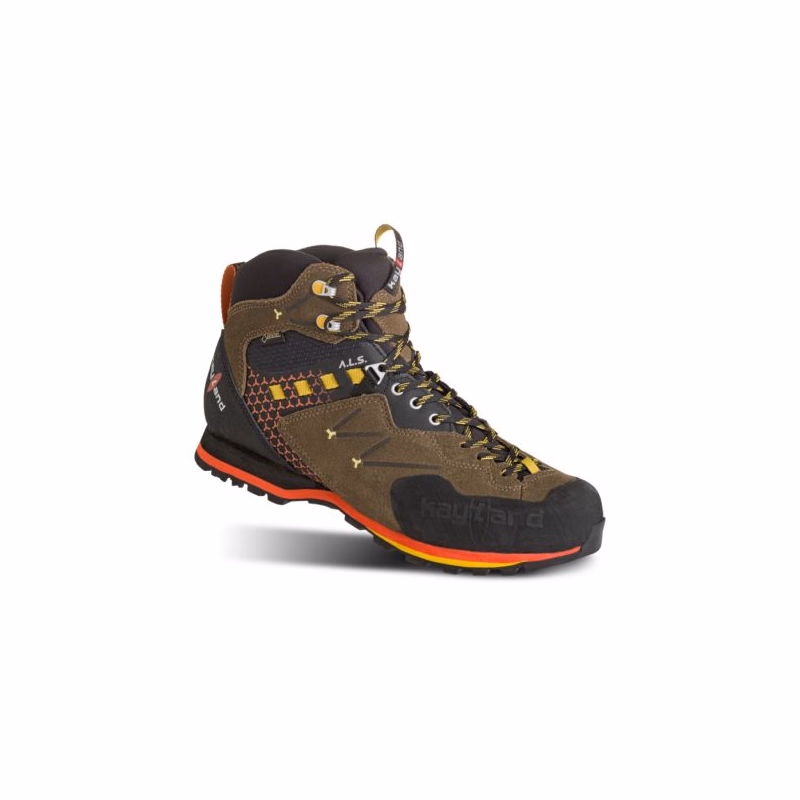 Pánska členková turistická obuv KAYLAND Vitrik Mid Gtx, Brown Black