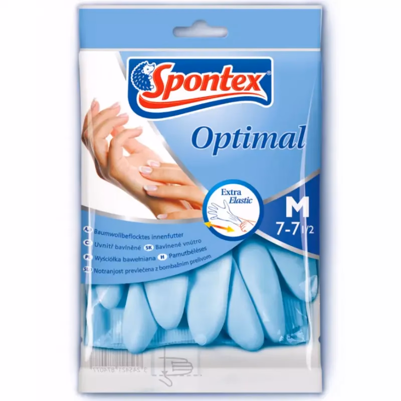 Latexové rukavice Optimal, rozmer: L
