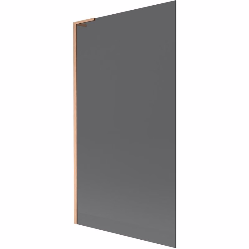 MEXEN/S - Next L vaňová zástena FIX 100 x 150, grafit, meď kartáčovaná 895-100-000-03-40-65