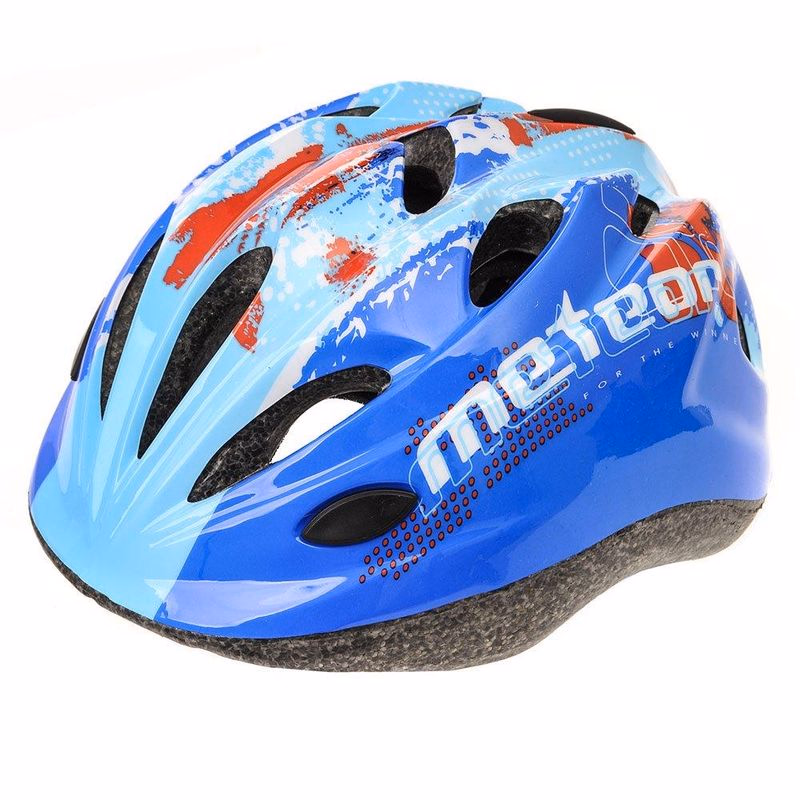 Cyklistická detská prilba MTR BLUE SPLASH, M