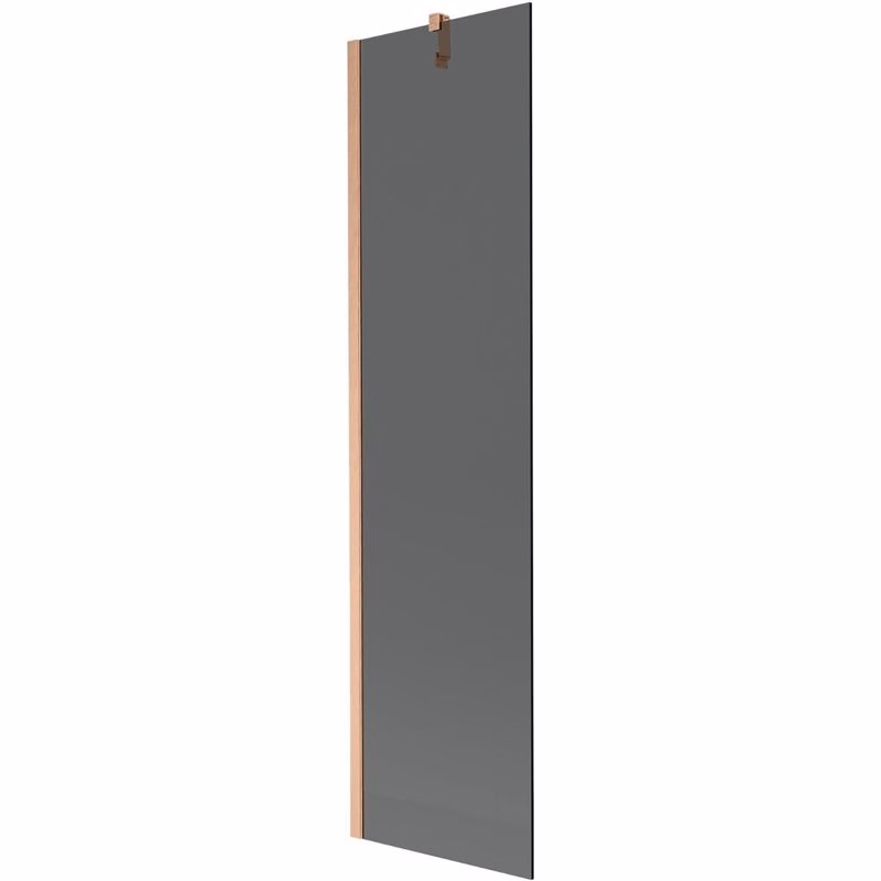 MEXEN/S - Next vaňová zástena FIX 50 x 150, grafit, meď kartáčovaná 895-050-000-00-40-65