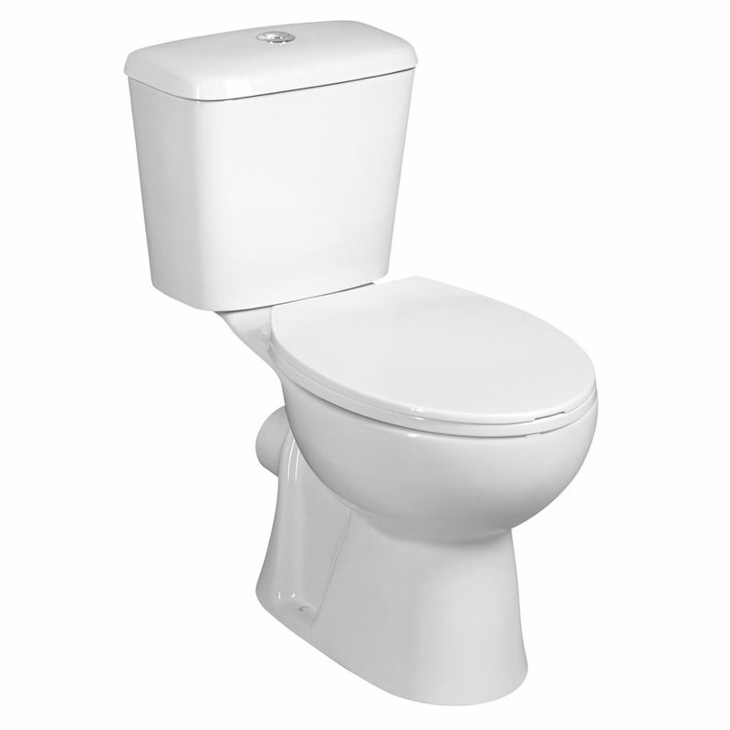 AQUALINE - JOSE WC kombi, dvojité tlačítko 3/6 l, zadný odpad, biela PS8812