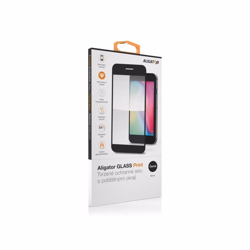 ALIGATOR PRINT Ochranné tvrdené sklo, Samsung A33 5G, čierna, celoplošné lepenie