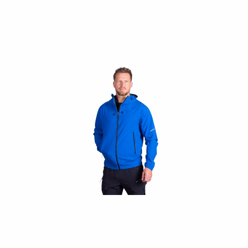 Pánska turistická softshellová bunda NORTHFINDER EWALD-281blue
