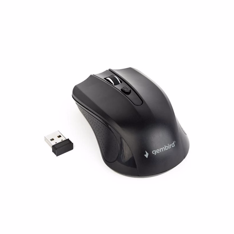 GEMBIRD myš MUSW-4B-04, čierna, bezdrôtová, USB nano receiver