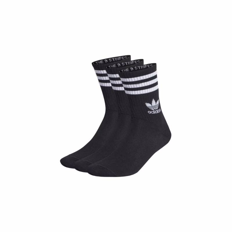 Ponožky ADIDAS ORIGINALS 3 PACK-CREW SOCK-BLACK