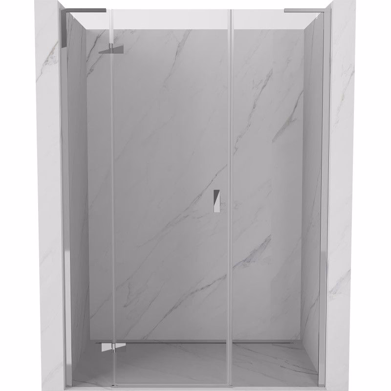 MEXEN/S - Mist-H L sprchové dvere krídlové ľavé 130, transparent, chróm 8A5L-130-001-01-00-L