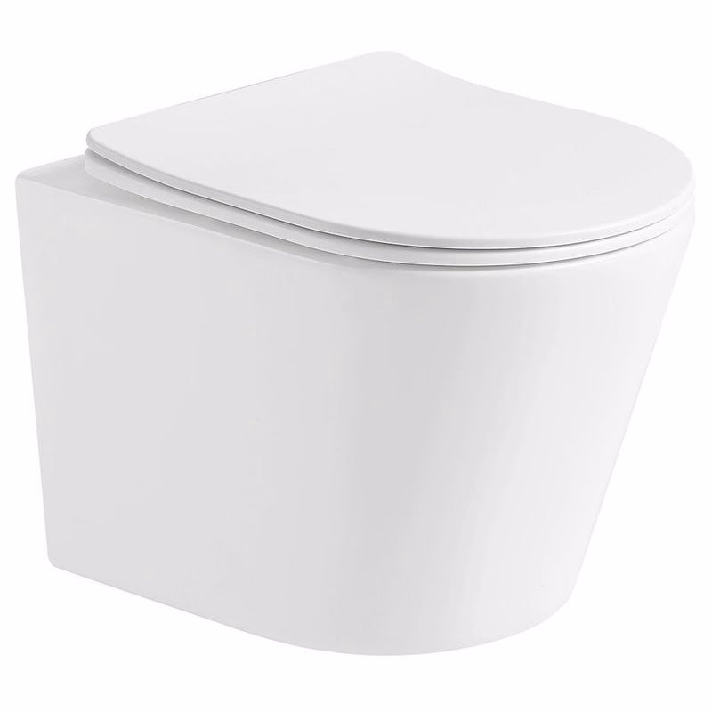 MEXEN - Rico Závesná WC misa vrátane sedátka s pomalým tenkom, duroplast, biela mat 30724001