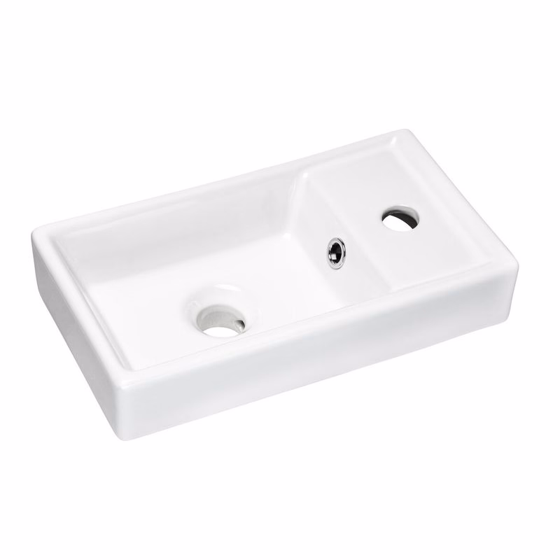 Elvisia Keramické umývadlo VEDEA 40 | biely lesk 40 cm