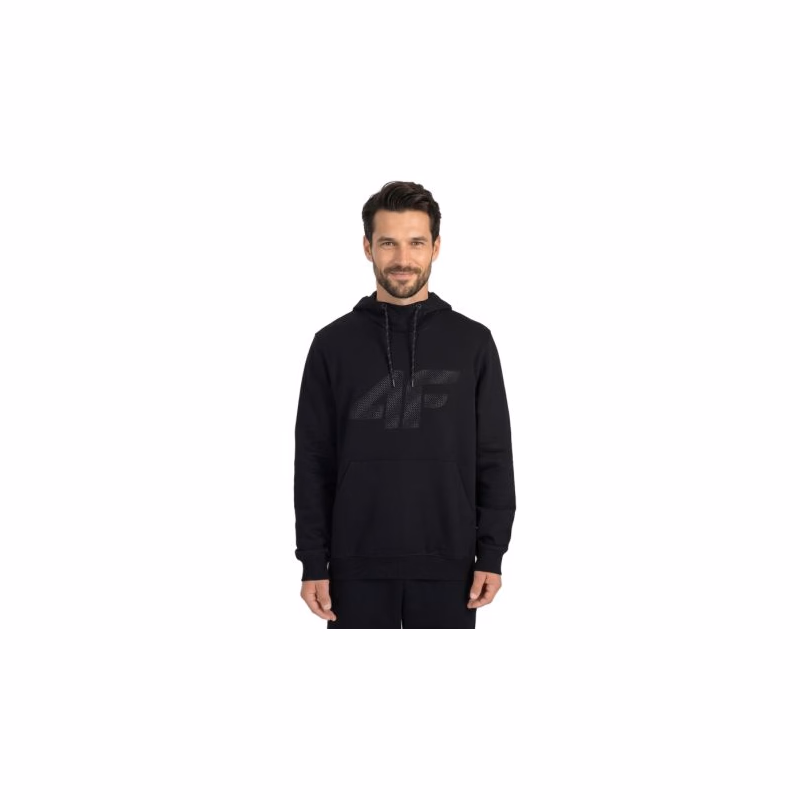 Pánska mikina s kapucňou 4F SWEATSHIRT M2548-20S-DEEP BLACK