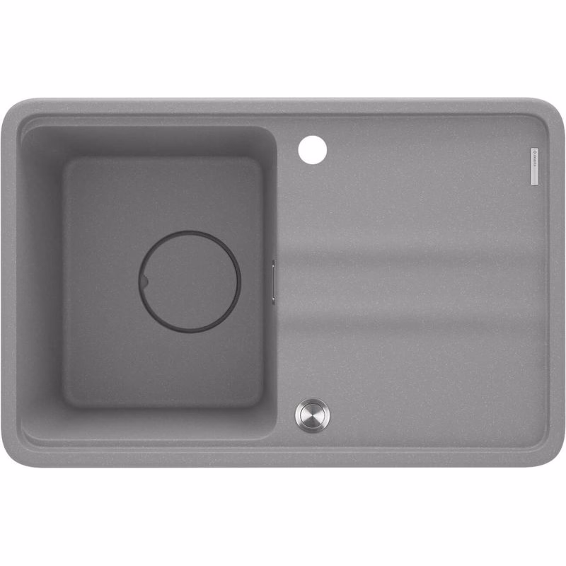 DEANTE DEANTE - Momi metallic grey Granitový drez, 1-bowl with drainer ZKM_S11A