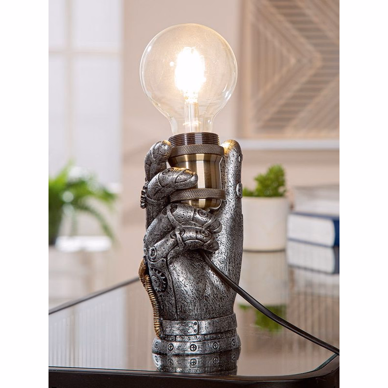 LED stolová lampa "Steampunk Hand"