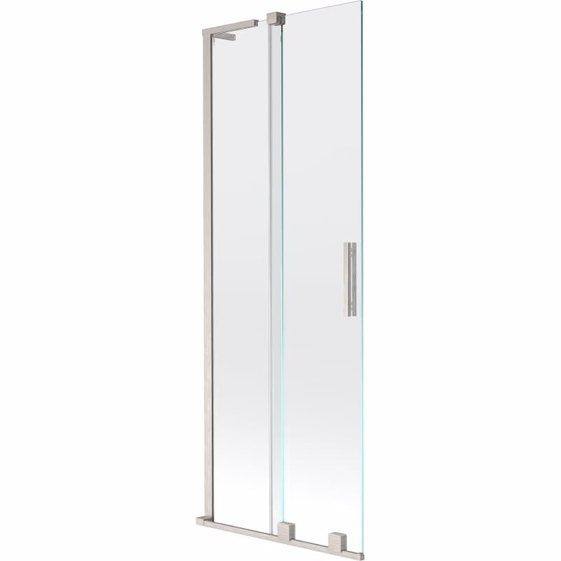 MEXEN/S - Velar L dvojkrídlová posuvná vaňová zástena 70 x 150, transparent, nikel kartáčovaný 896-070-003-01-97
