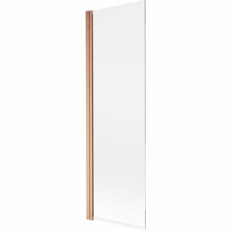 MEXEN - MIST vaňová zástena 70x150 cm 6mm 1-s, meď kartáčovaná, číra 8A9-070-001-65-00