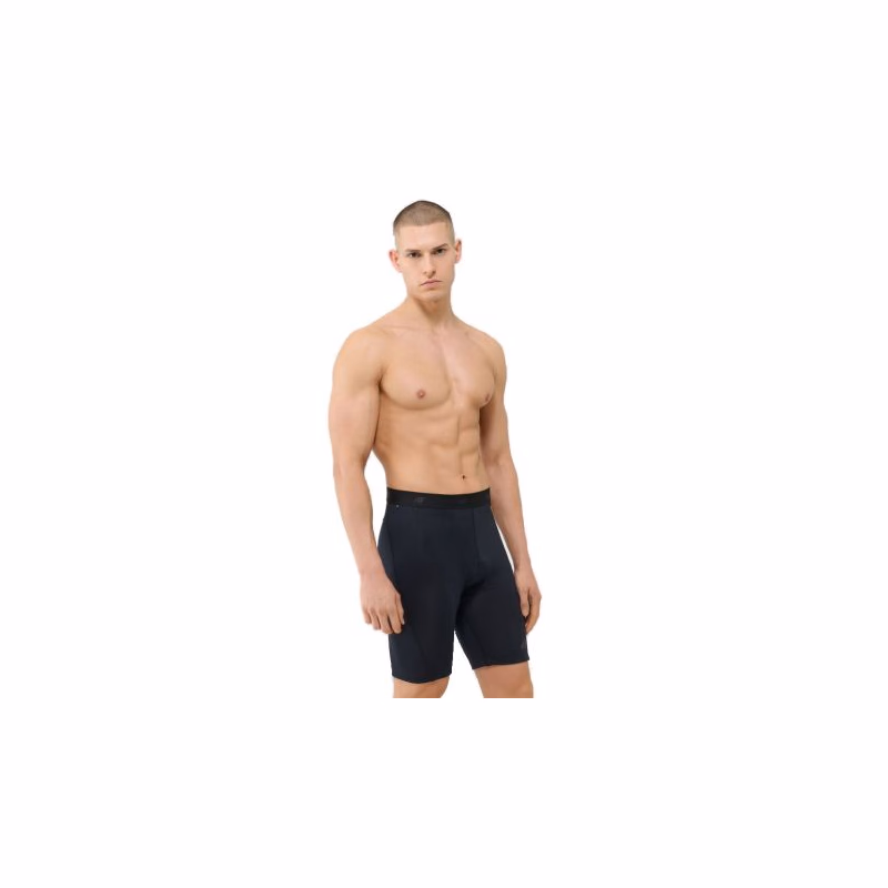 Pánske cyklistické nohavice 4F SHORT TIGHTS FNK-WSS25TFSTM031-20S-DEEP BLACK