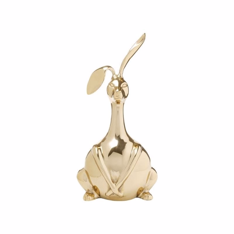 Bunny dekorácia zlatá 37 cm
