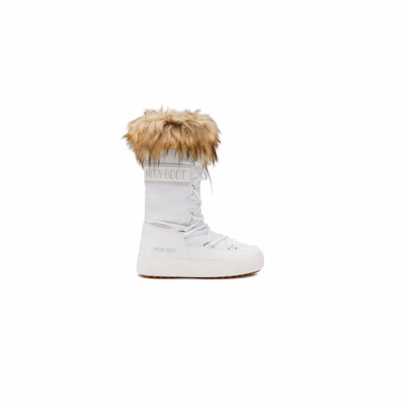 Dámske vysoké zimné topánky MOON BOOT MB LTRACK MONACO WP-A001 WHITE