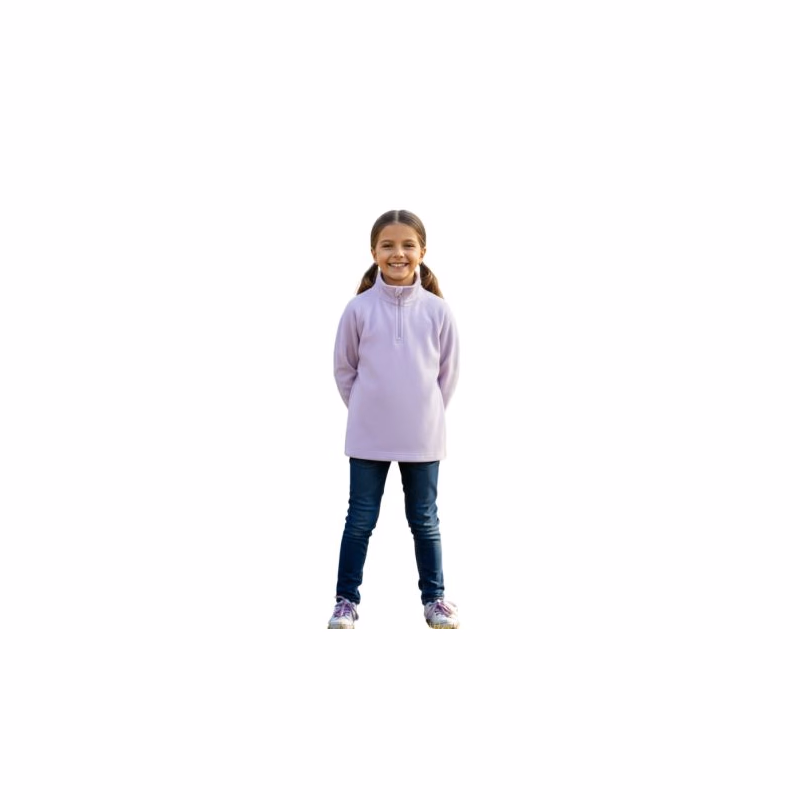 Dievčenská lyžiarska flisová mikina 4F JUNIOR FLEECE UNDERWEAR F060-4FJWAW25UFLEF060-51S-VIOLET
