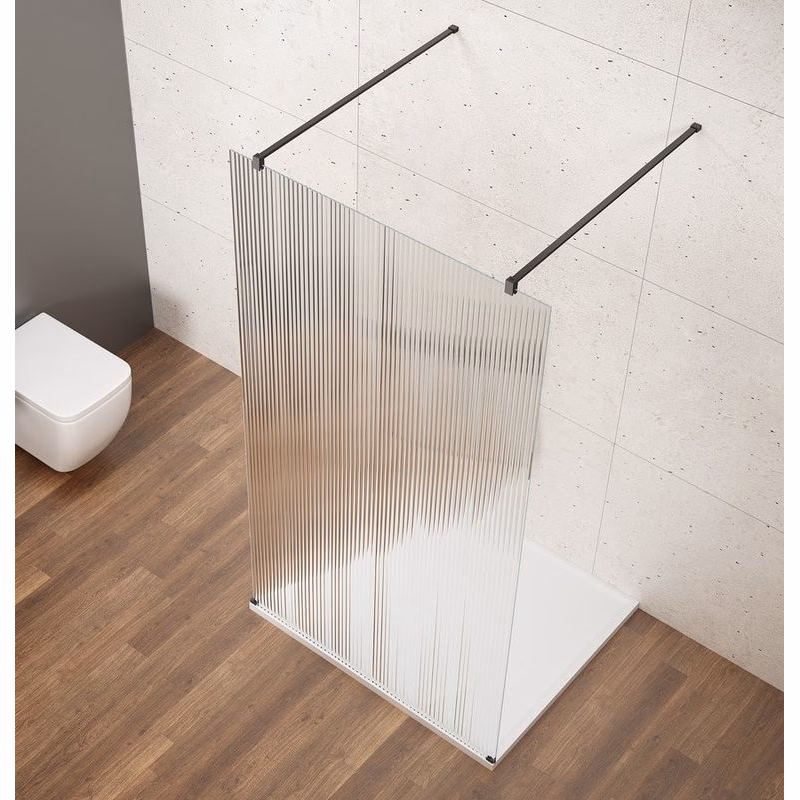 GELCO - VARIO BLACK jednodielna sprchová zástena do priestoru, sklo nordic, 1200  GX1512-02