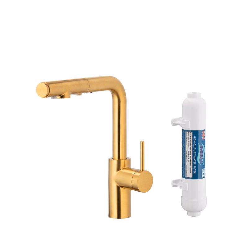 KFA KFA - Batéria drezová DUERO PURE BASIC výsuvná s filtráciou, kartáčované zlato 6623-112-31