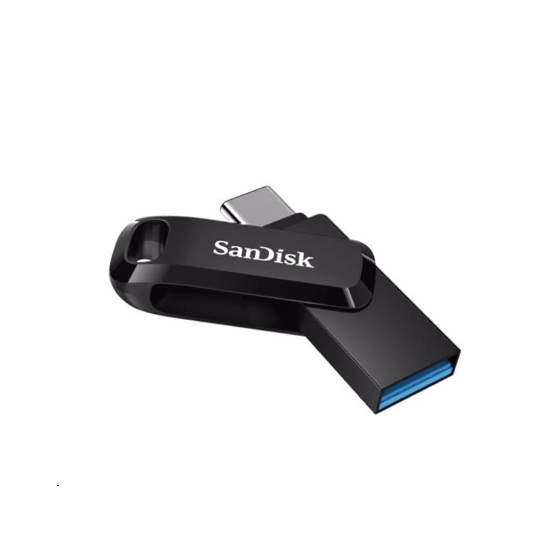 SanDisk Flash Disk 64GB Ultra Dual Drive Go, USB-C 3.2, Čierna