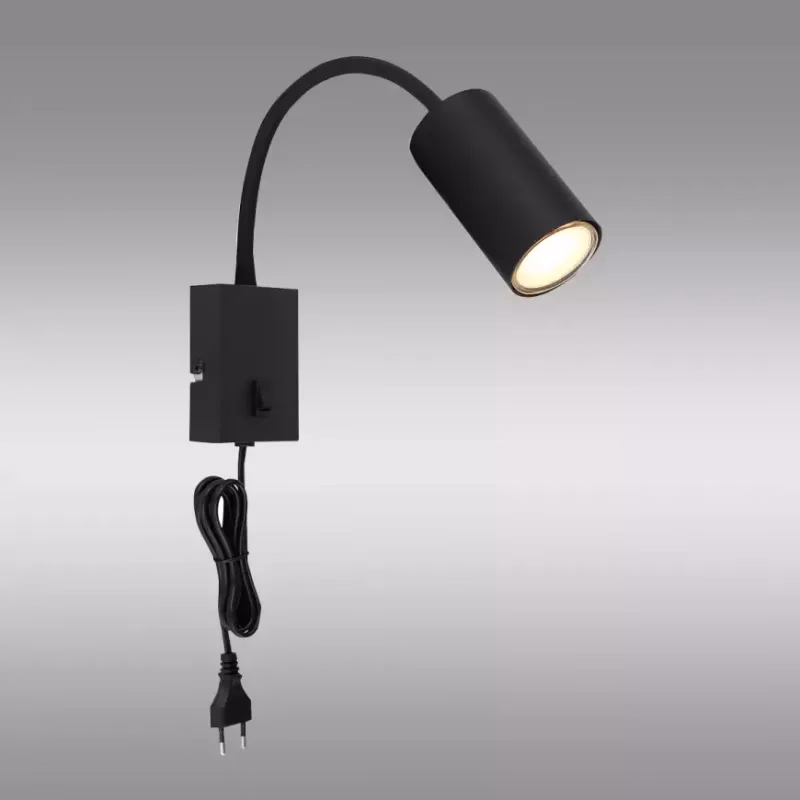 Nástenná lampa 57911WB čierna K