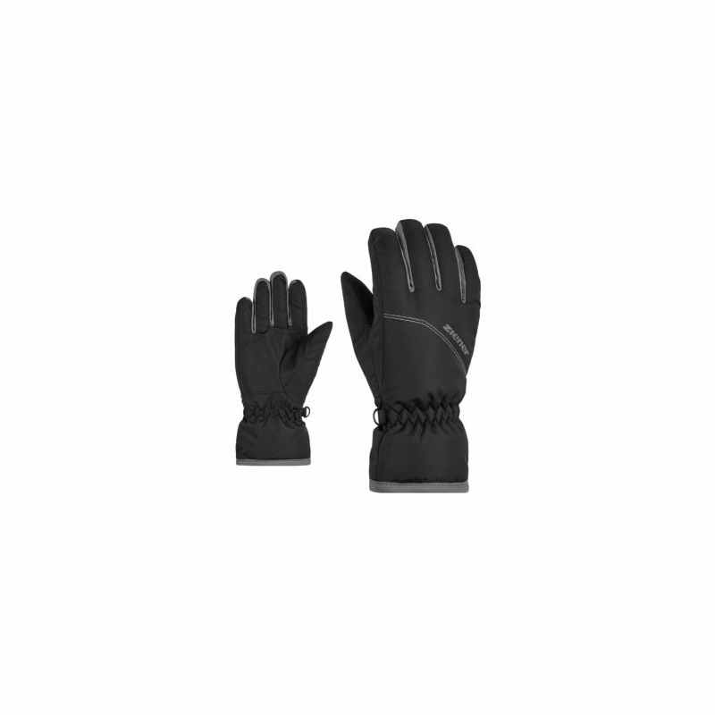 Juniorské lyžiarske rukavice ZIENER LERIN-801999-12-black