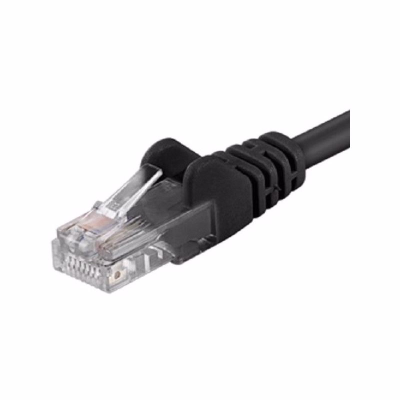 PremiumCord Patch kábel UTP RJ45-RJ45 CAT6 10m čierna