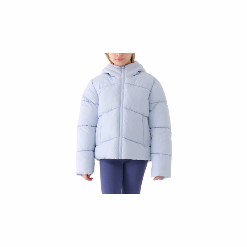 Dievčenská bunda 4F JUNIOR DOWN JACKET F615-4FJWAW25TDJAF615-34S-LIGHT BLUE