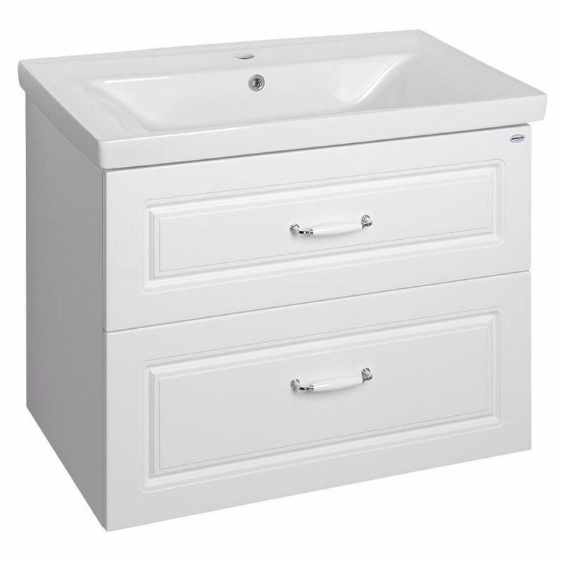 AQUALINE - FAVOLO umývadlová skrinka 76,5x60x44,6cm, biela mat FV280
