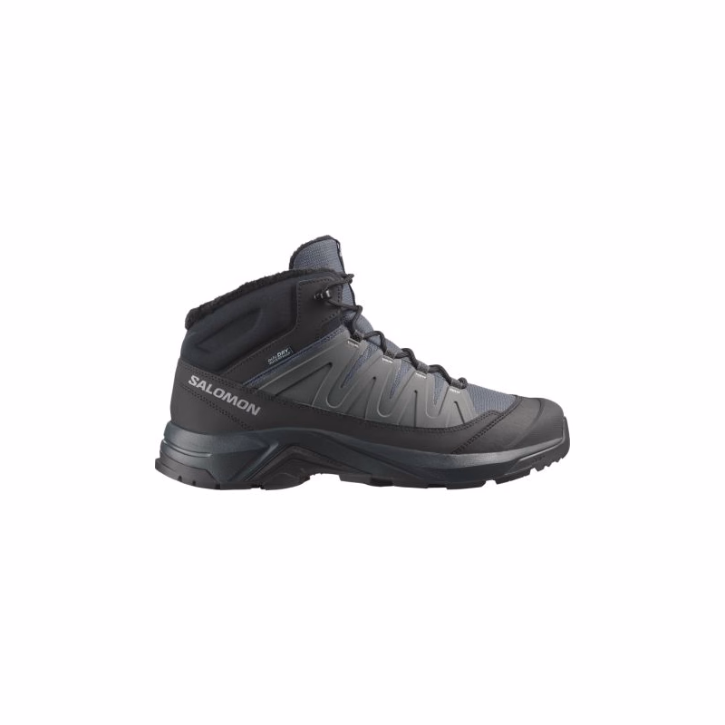 Pánske členkové zimné topánky SALOMON X-Adventure Coldrush WP M asphalt black alloy