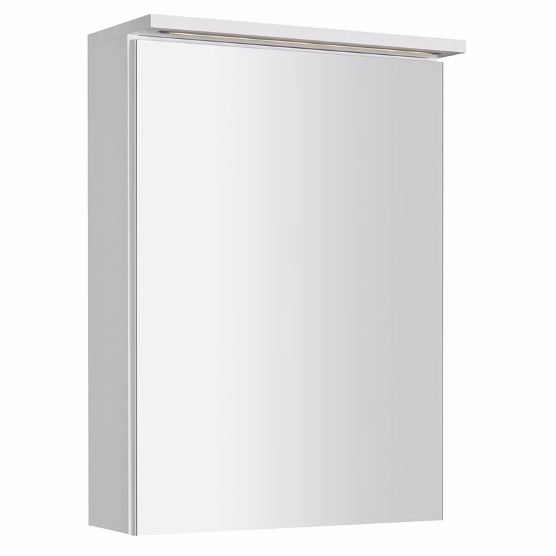 AQUALINE - KAWA STRIP Galérka s LED osvetlením 50x70x22cm, biela WGL50S