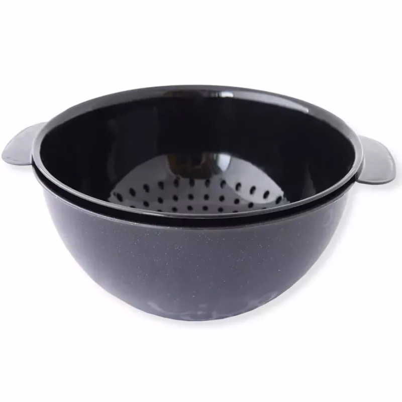Cedidlo + miska Bable čierna 3l