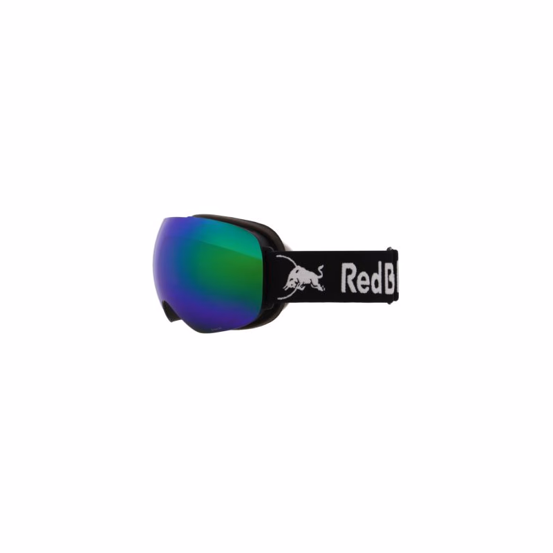 Lyžiarske okuliare RED BULL SPECT BENT-06GR3, black brown with green mirror