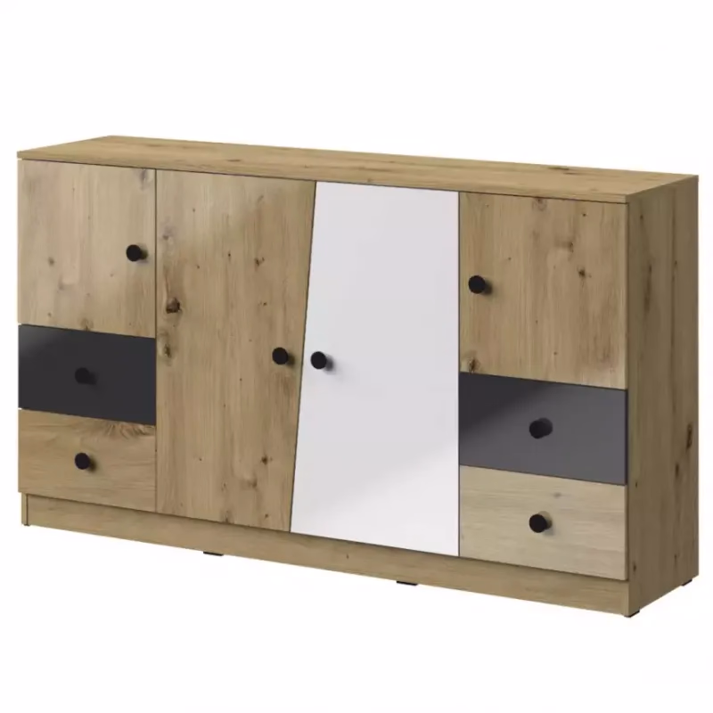 Komoda Nero 06 160 – Čierna Lesk